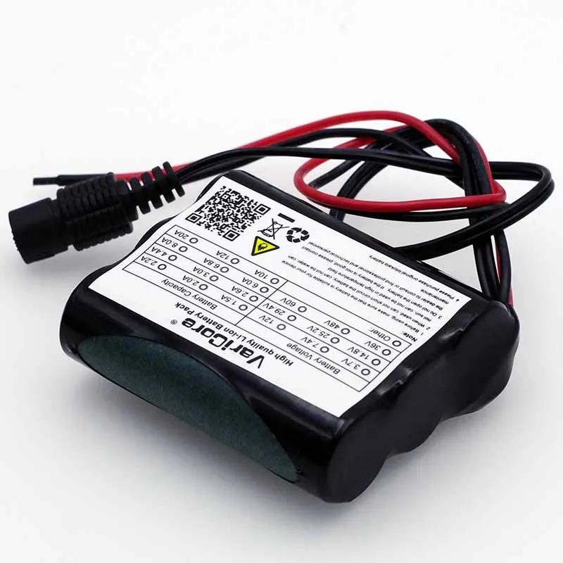 VariCore 12 V 2600 mAh 18650 Li-ion Rechargeable battery Pack for 35W LED Lamp CCTV Camera 2.6A Batteries + Protection board rechargeable battery