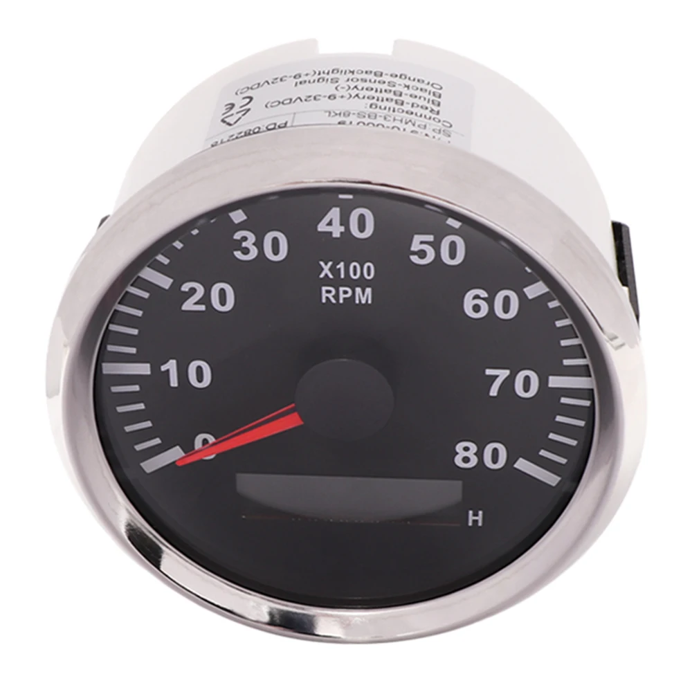 

Universal 8000 RPM Meter Motorcycle Car Digital Tachometer Tacho Car Rev counter 8K 12V/24V Red-Backlight