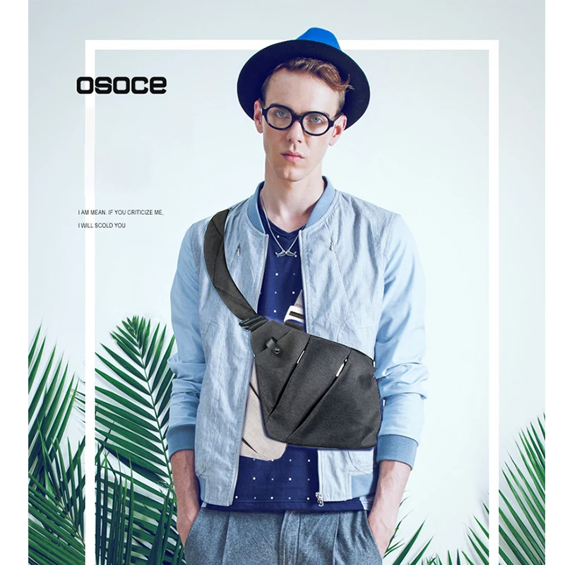 

Brand Men Travel Business Fino Bag Burglarproof Shoulder Bag Holster Anti Theft Security Strap Digital Storage Chest Bags