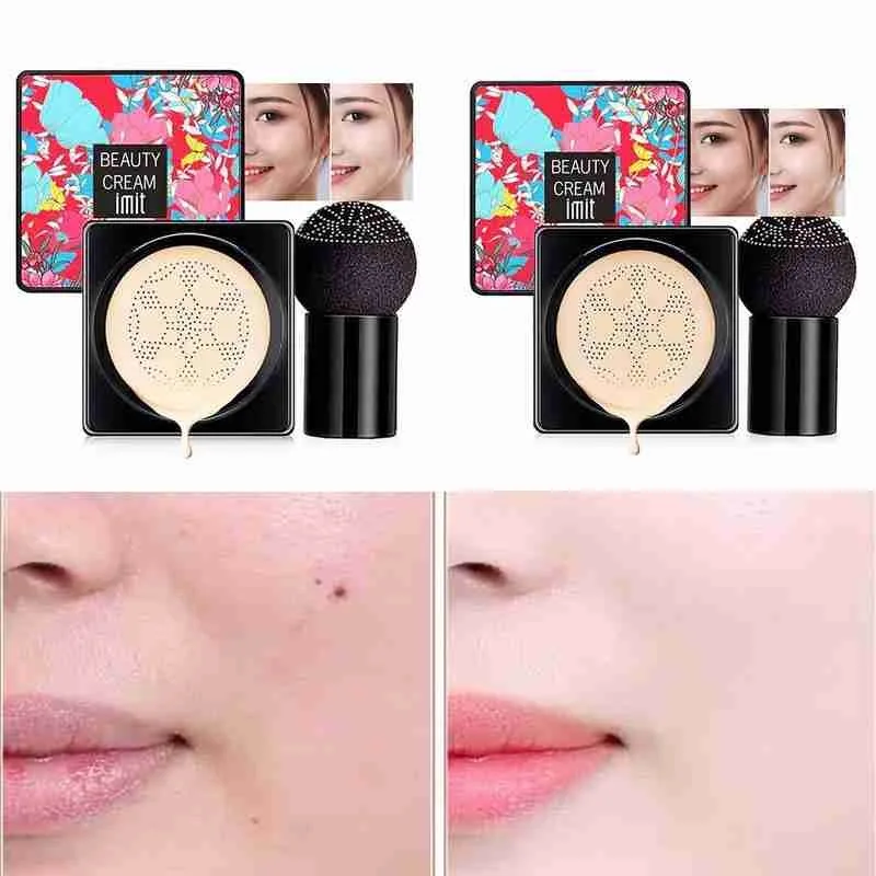 Mushroom Head Air Cushion CC Cream Natural Moisturizing Makeup Oil-control Foundation Cosmetics Cream Concealer BB Whitening