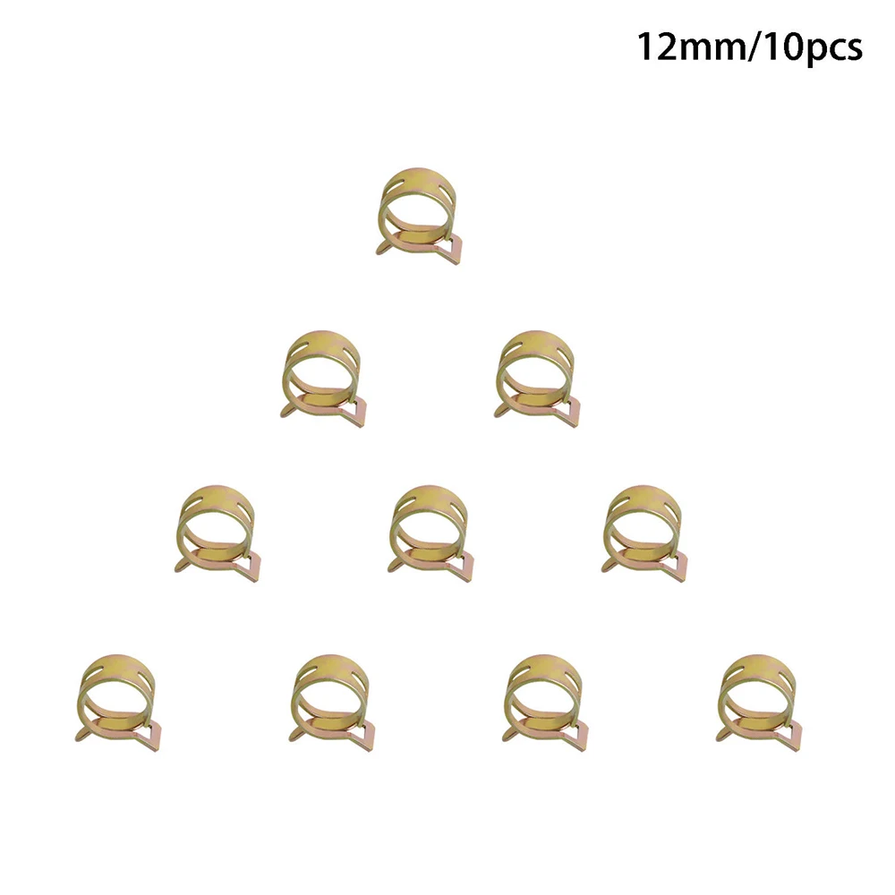 

Hot 60 Pcs Stainless Steel Assortment Set Hose Clamps Fuel Hose Line Water Pipe Clamp Hoops Spring Clips 6/9/10/12/14/15mm