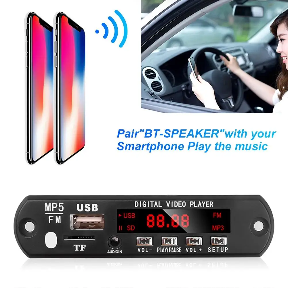 Bluetooth мини MP5 детектор проигрывателя модуль декодеры Поддержка USB TF MP3 WAV без