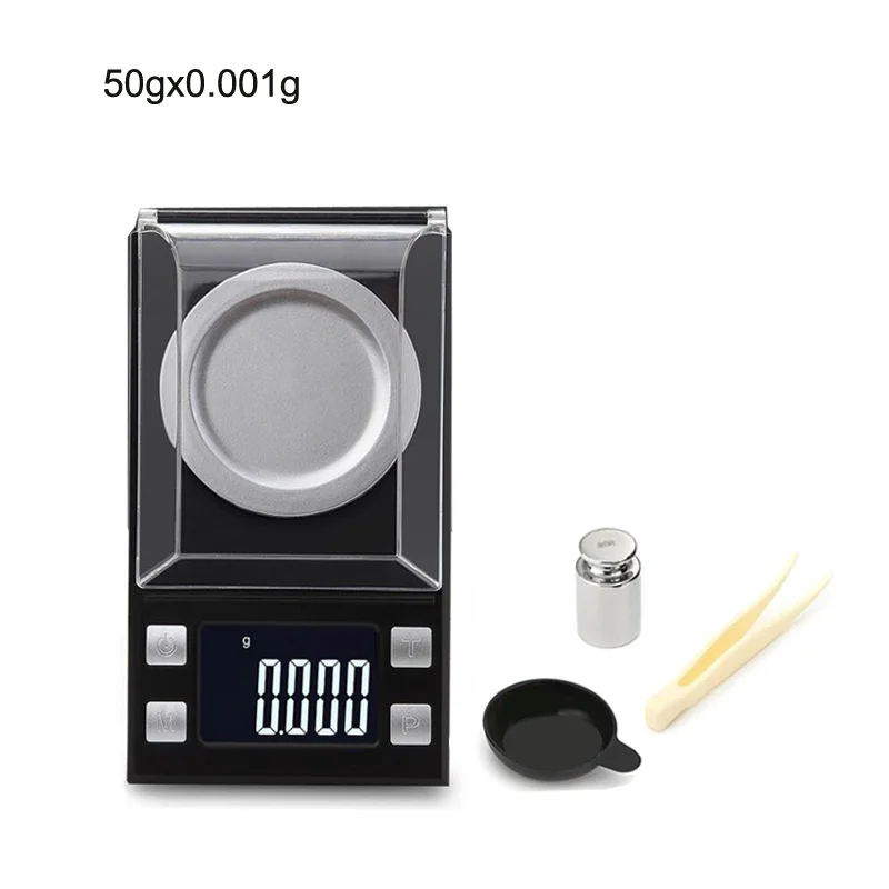 10g 100g 1kg 0.1g/0.01g/0.001g digital electronic scales Weighing Kitchen Scales Grams Mechanical Scales - Цвет: 50gx0.001g