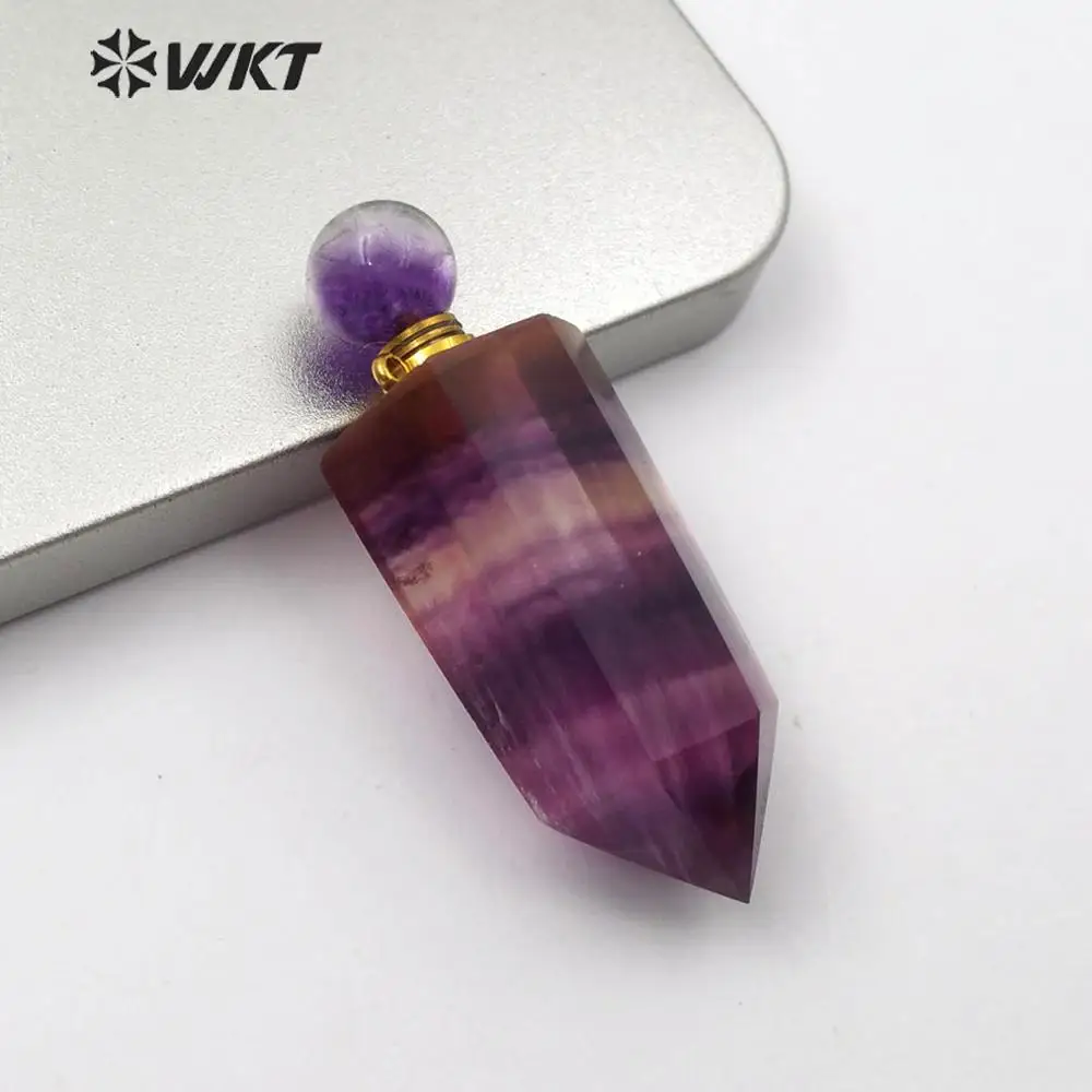 WT-P1473 Новое поступление! подвеска в виде бутылочки парфюма кулон из натурального камня бутылка из камня с серебром/Золотой Гальванизированный подвесной крючок