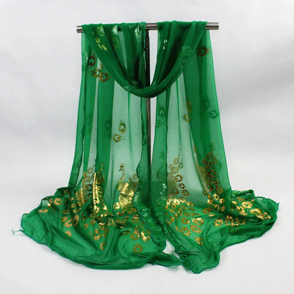 

Women Lady Multi-color Peacock Flower Scarf Long Soft Wrap Shawl Stole Pashmina Wrap Shawl Stole Pink Grey Dots Scarve 10.17