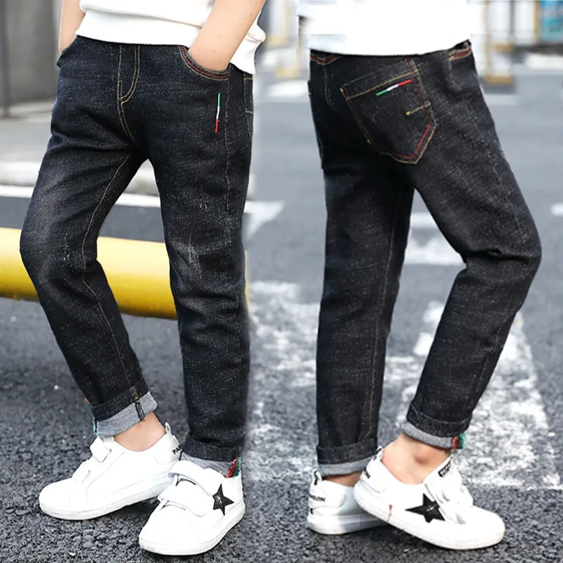 IENENS Baby Boys Jeans Kids Denim Long Pants Spring Autumn Slim Jeans Young Boy Cowboy Trousers Ela