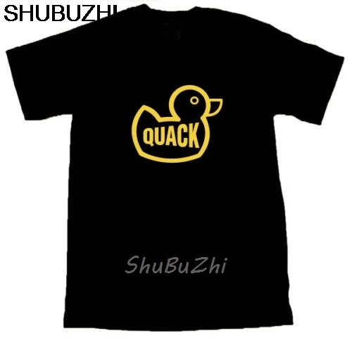 Мужская футболка с рисунком Duck Quack смешная унисекс новая модная летняя shubuzhi