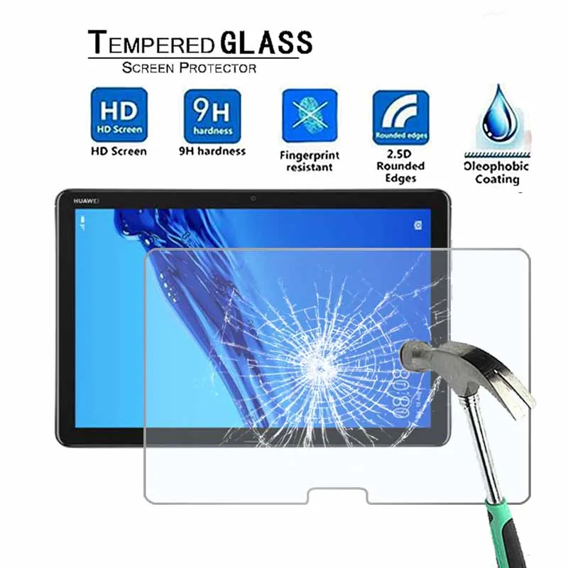 

For Huawei MediaPad M5 Lite 10 Wi-Fi - 9H Premium Tablet Tempered Glass Screen Protector Film Protector Guard Cover