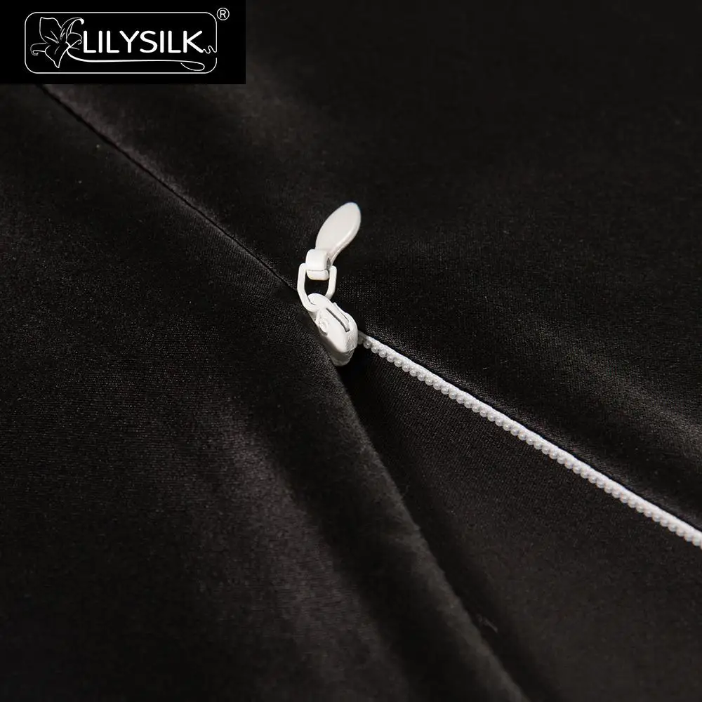 Наволочки LilySilk с монограммой для пары, чистый 100 шелк, роскошный 19 momme, красивый тутовник на молнии, 51x66 см, распродажа