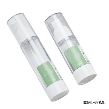 

2020 2pcs Airless Bottle Spray Bottle Perfume Bottle 30ml 50ml Transparent Plastic Split Bottle Spray Bottle Cosmetic Packaging