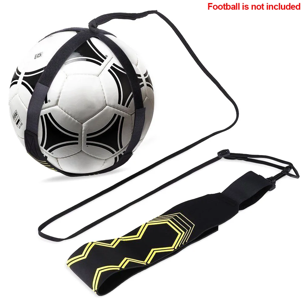 

Adjustable Tool Football Strap Training Aid Practice Control Skills Elastic Returner Durable Soccer Trainer Kick Ball Neoprene