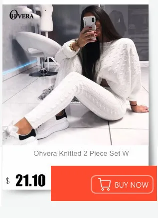 Ohvera, сексуальный вязаный женский комплект 2 шт., короткий топ с длинным рукавом и обтягивающие шорты, костюм, зимний свитер, комплект из двух предметов, одежда