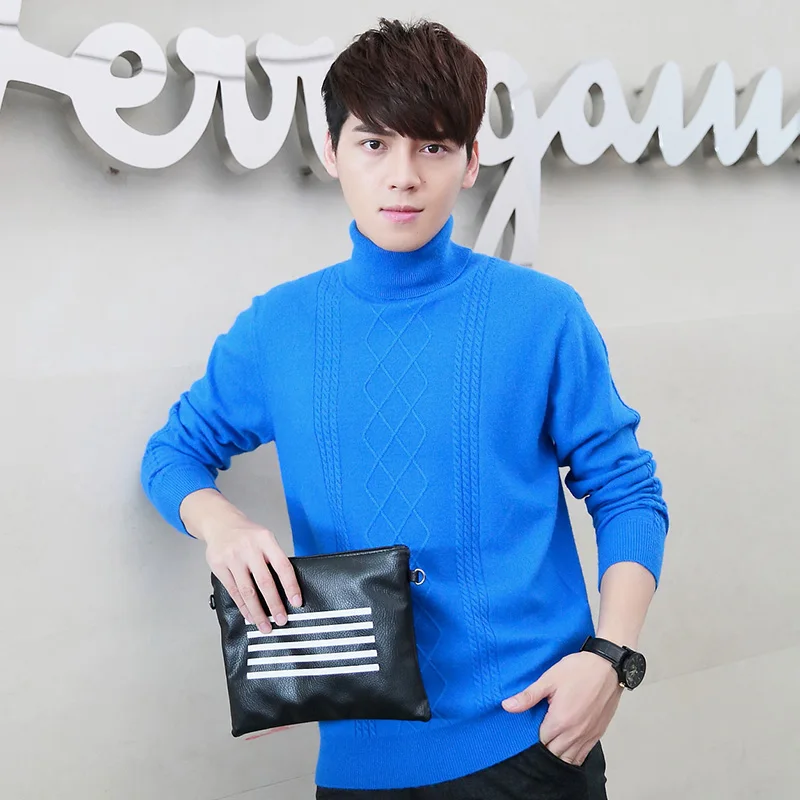 

Autumn and winter men's casual turtleneck twist pullover sweater