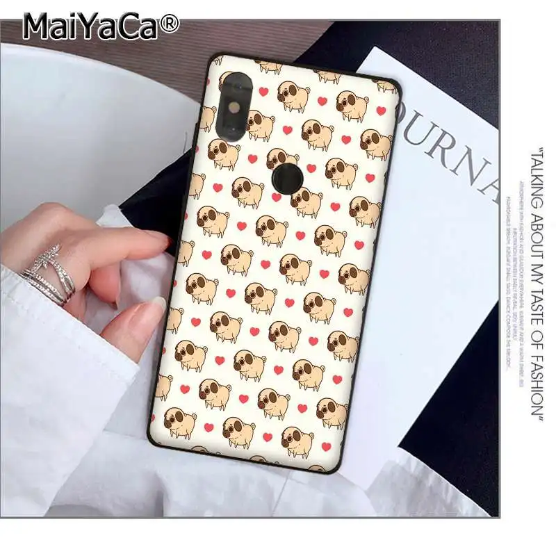 MaiYaCa Lucu Corgi Puglie Pug DIY Dicat Indah Ponsel Case untuk Xiaomi 8 9 Se Redmi 6 Pro 6A 4X 7 Dicatat 5 7 Ponsel