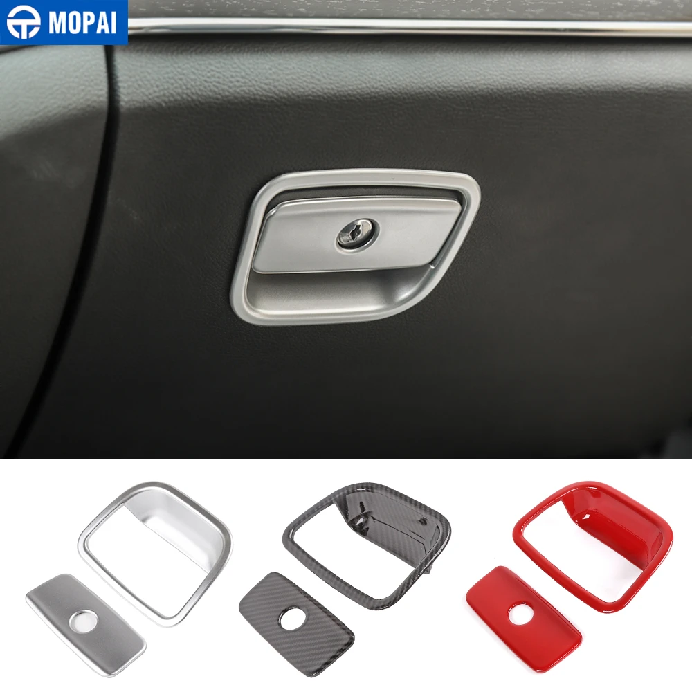 

MOPAI Car Interior Copilot Armrest Storage Box Handle Decoration Cover Sticker Accessories for Jeep Grand Cherokee 2011+