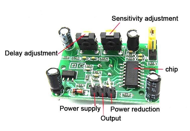 5V PIR Motion Sensor Adjustable Time Delay Sensitive Module For Arduino