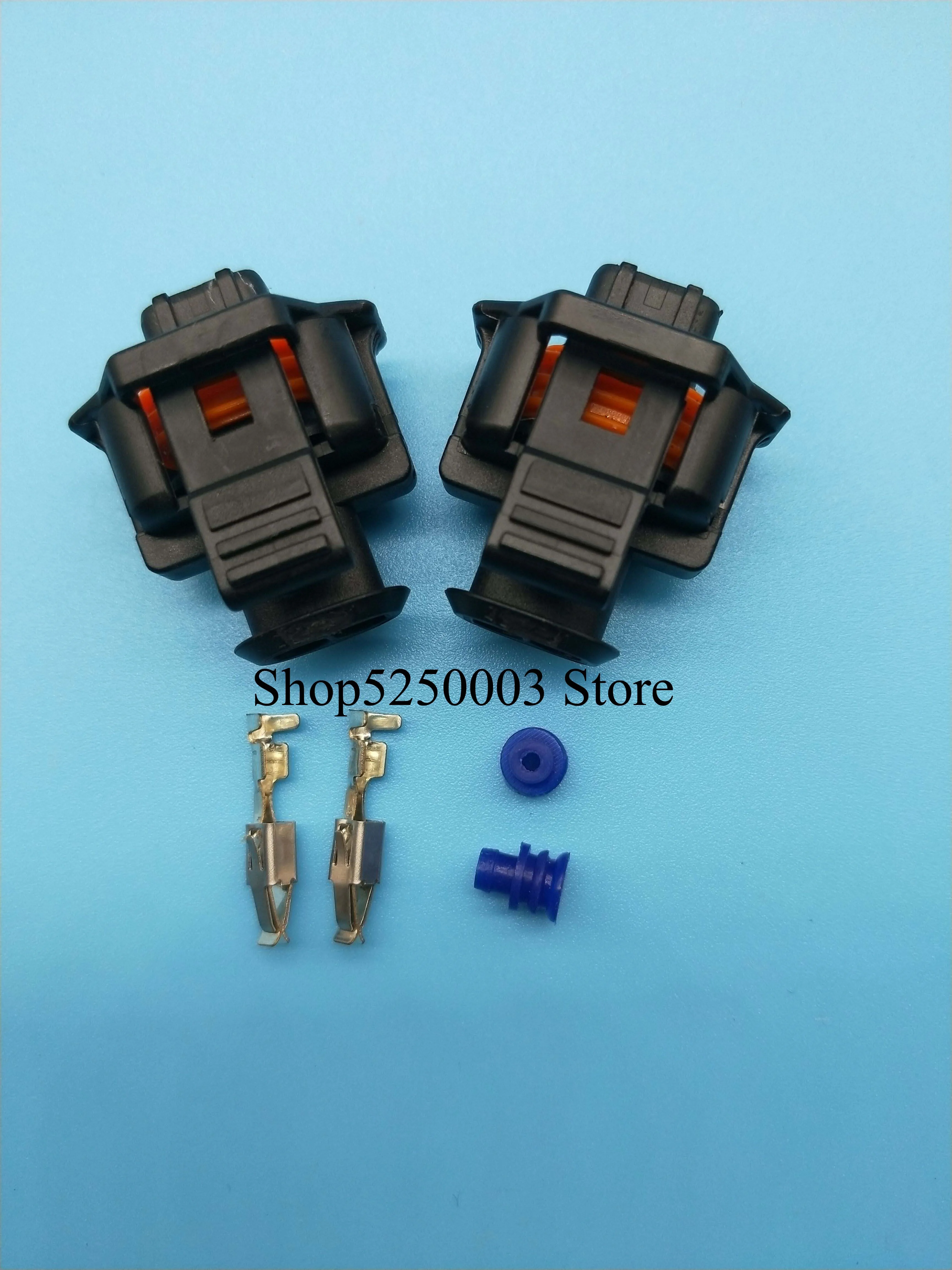 

freeshipping 10pcs/lot 2 Pin/Way Female Diesel Common Rail Injector Plug Socket Electric Connector With Wire Pigtail For BOSCH