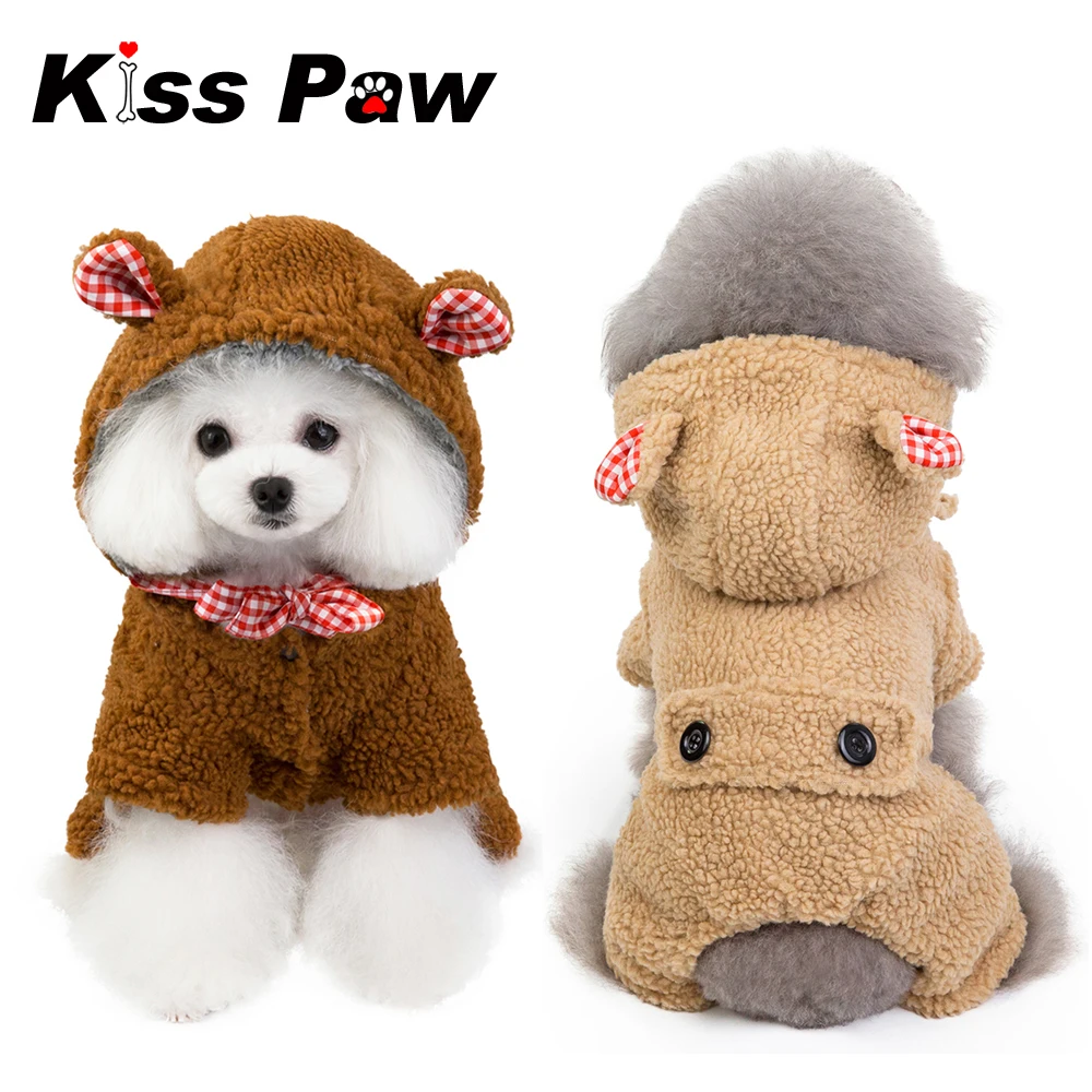 

2019 Winter Dog Clothes Jumpsuit For Small Dog Overalls Poodle Yorkshire Terrier Puppy Shih Tzu Warm Fleece Pet Down Coat Jacket