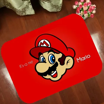 

Floor Mats Anti Slip Mat Cartoon Super Mario Marie Comic Printed Pattern Carpet Rug for Bathroom Door Living Room free shipping