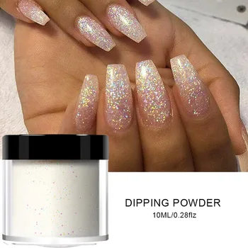 

1 Box Holographic Dipping Nail Powders Nails Gradient Glitter Natural Dry Without Lamp Cure Acrylic Powder Nail Art Decorations