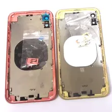 Для iphone XR задняя крышка со средним корпусом с объективом камеры полная Рамка запасные части