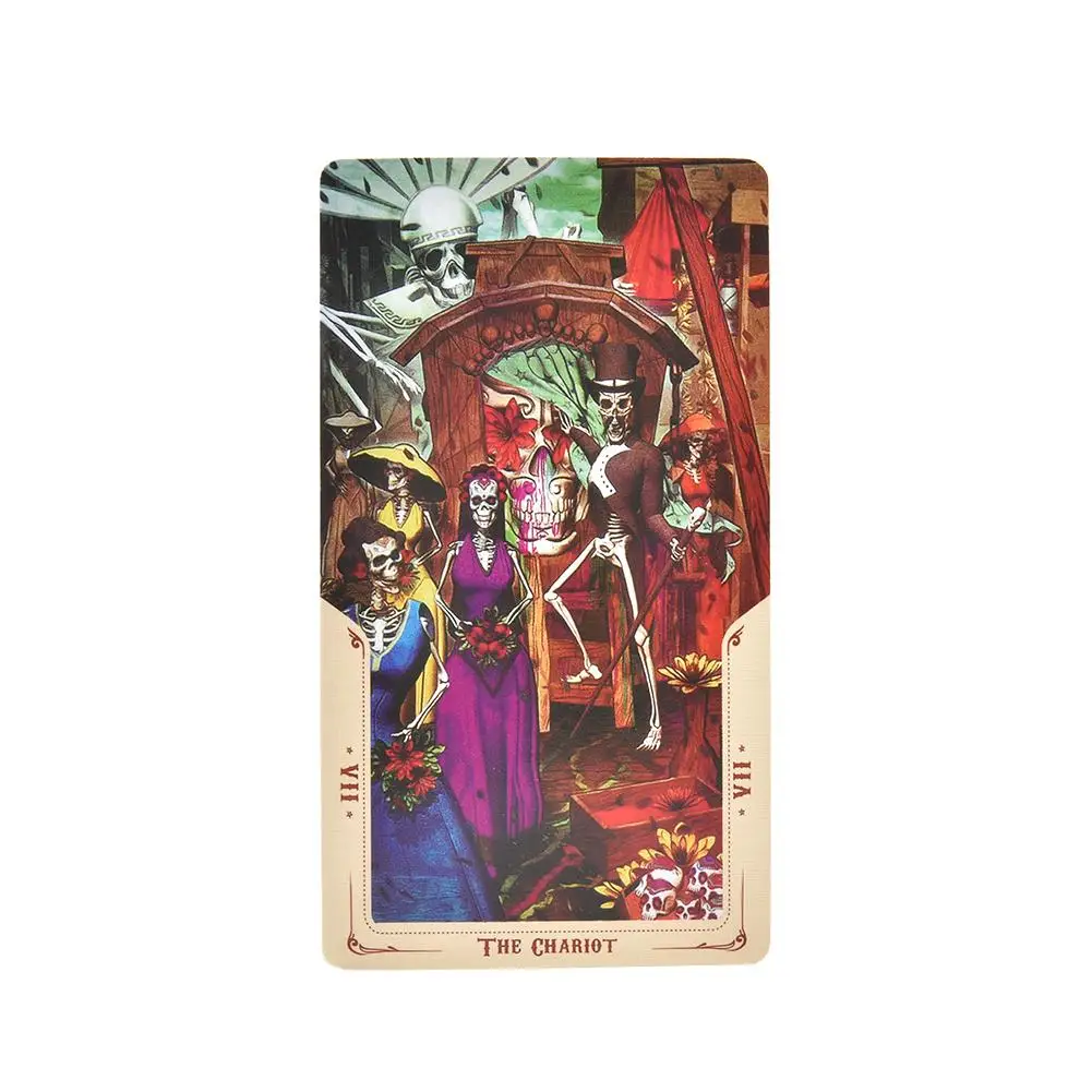 Новые 78 шт. Таро Kaarten листы Санта-Муэрте Таро карты настольная игра Speelkaart Dek Tafel игры для Familie вечерние# N