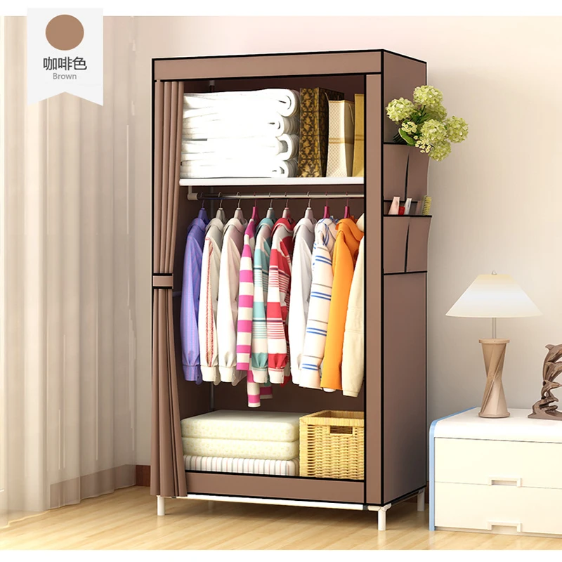 Bedroom Multipurpose Non-woven Cloth Wardrobe Folding handiness Clothing Storage Cabinet Dustproof Cloth Closet Home Furniture