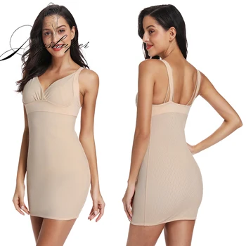 

Joyshaper Summer Full Body Dress Sexy Underdress Shapewear Seamless Bandage Dress Tummy Control Body Shaper for Women Slip Dress