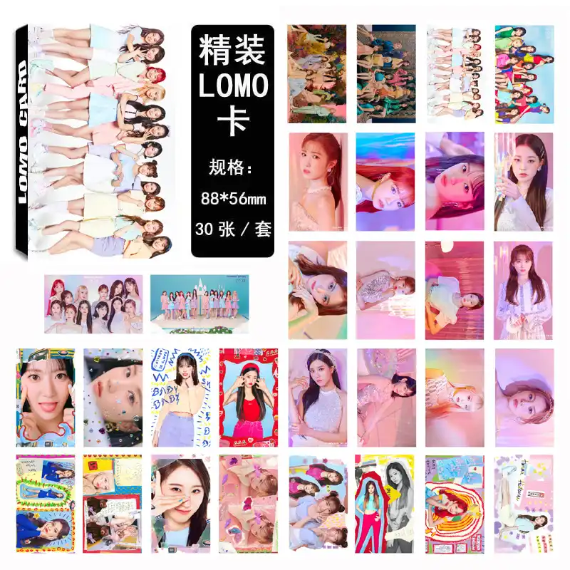 New 30pcs Set Kpop Izone Photocard Girls Team Album La Vie En Rose Photo Card Pvc Cards Self Made Lomo Card Kpop Wholesale Stationery Set Aliexpress