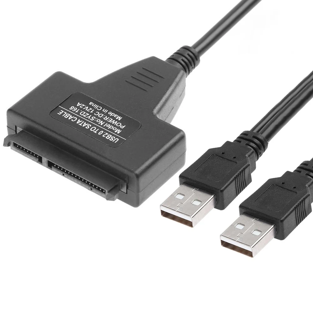 Горячая USB 2,0 на Переходник SATA кабель Шнур для 2,5 3,5 дюйма жесткого диска