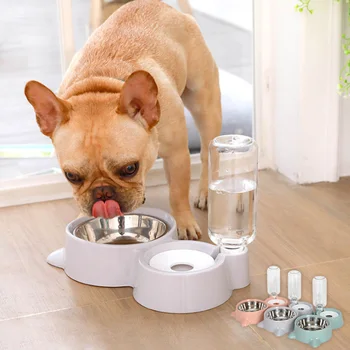 

Automatic Pet Feeder Water Dispenser Cat Dog Drinking Bowl Dogs Feeder Dish Pet Products Silicone Bowls Cats Products for Pets