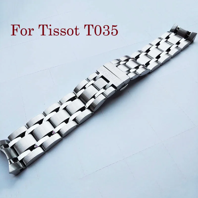 Ремешок для часов Tissot kourier T035 браслет из нержавеющей стали с пряжкой-бабочкой 18 мм