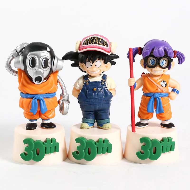 Dragon Ball 30th Ichibankuji Son Goku Norimaki Arare Toriyama Akiracs ПВХ фигурка Коллекционная модель игрушки 3 шт./компл