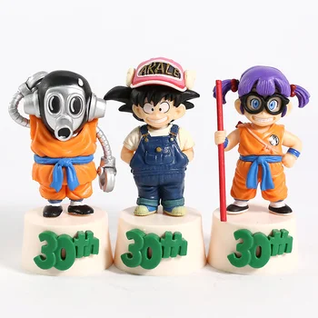 

Dragon Ball 30th Ichibankuji Son Goku Norimaki Arare Toriyama Akiracs PVC Figure Collectible Model Toy 3pcs/set