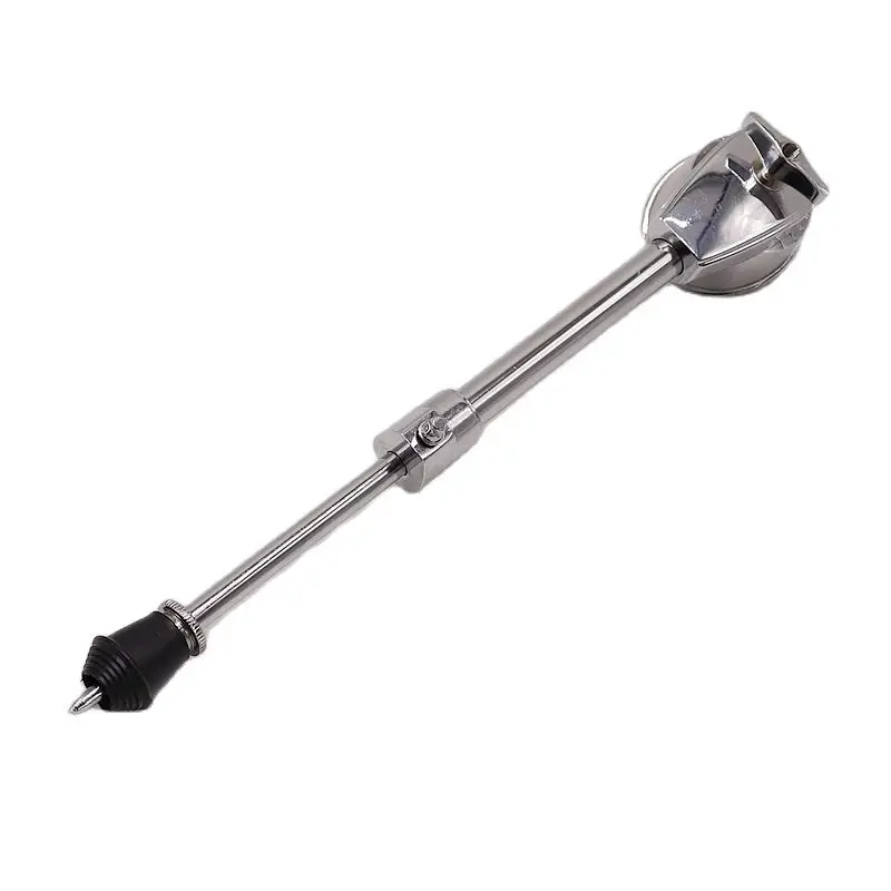 Bass Drum Spurs Bass Drum Feet Accessory 30mm Hole To Hole Distance Silver Color 1 Pair