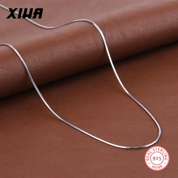 

High Quality Snake Chain 925 Sterling Silver Chain Necklace for Women Fashion Necklaces Jewellery 2020 Necklace Chains Bulk Lots