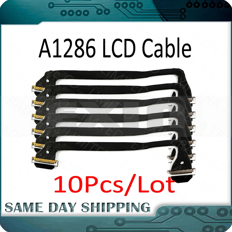 

10Pcs for MacBook Pro Unibody 15" A1286 LCD Cable Display LED LVDS Screen Cable Mid 2012 Year MD103 MD104 EMC2556