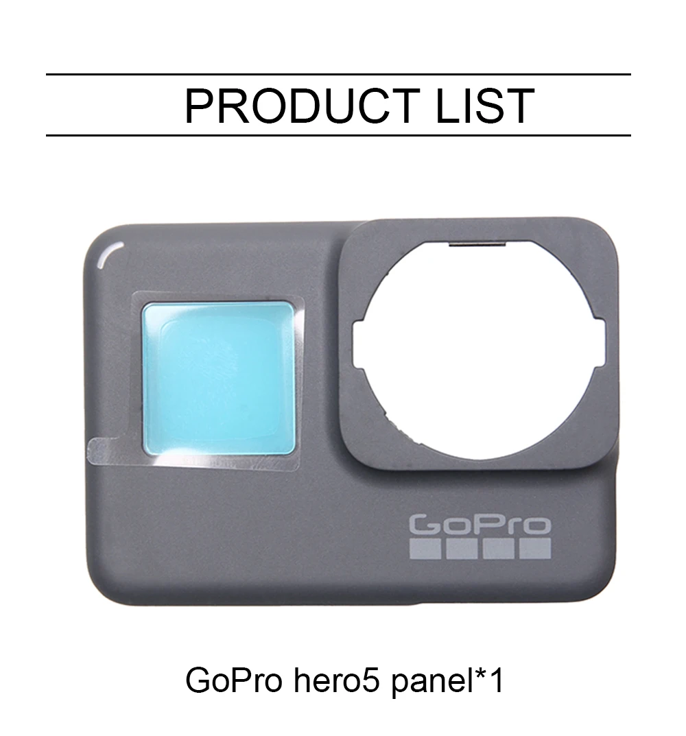 Лицевая панель передняя крышка лицевая пластина для GoPro Hero 6 5 оригинальная рамка Корпус ремонт запасная часть Fix Hero5 Hero6 Передняя панель Крышка