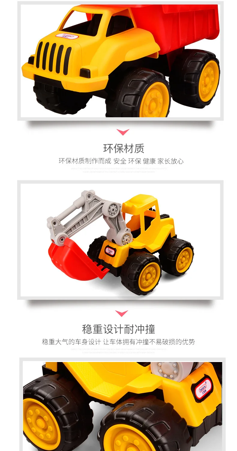 Игрушечная машинка Tony для детей Enshi Engineering, обучающая игрушка унисекс, обучающая игрушка Mier, кортеж, инерционный чехол для автомобиля