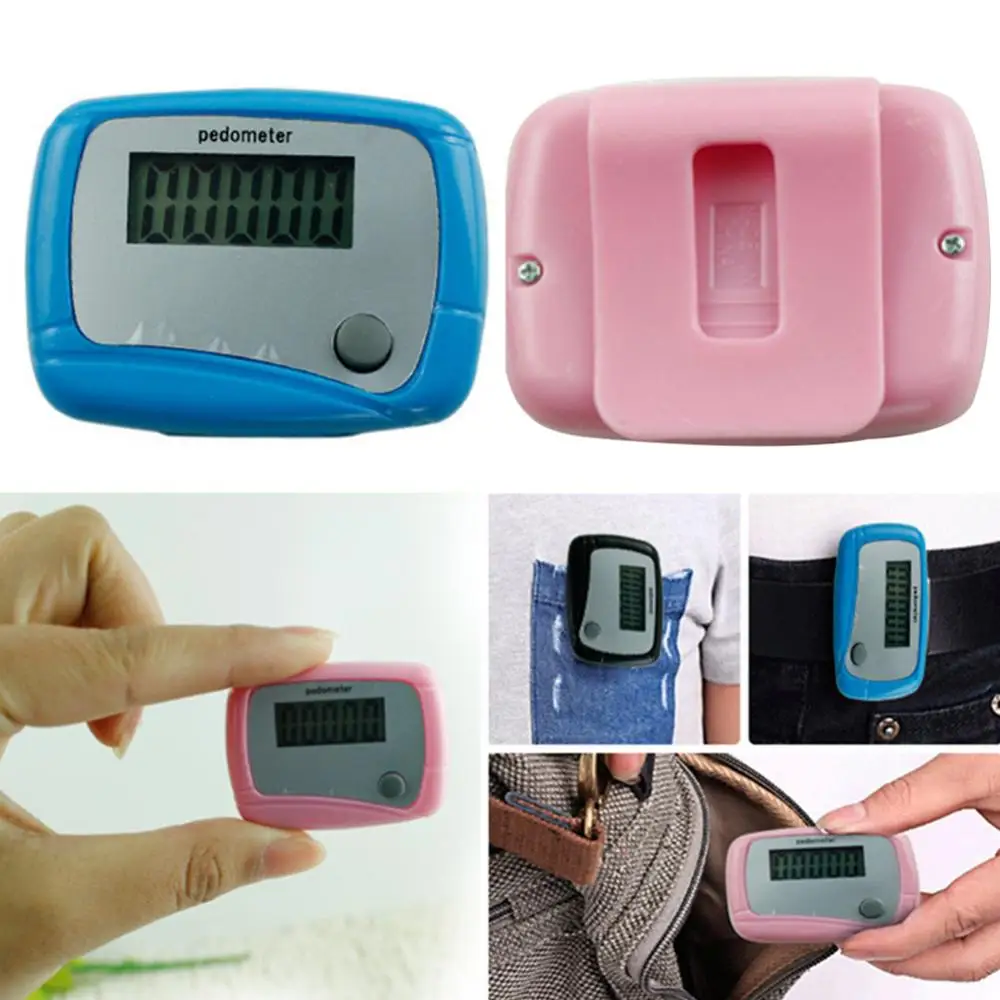 Walking Step Counter Pedometer Waterproof Multi-functional Movement Calories Counting LCD Display Fitness Equipments 3d pedometer