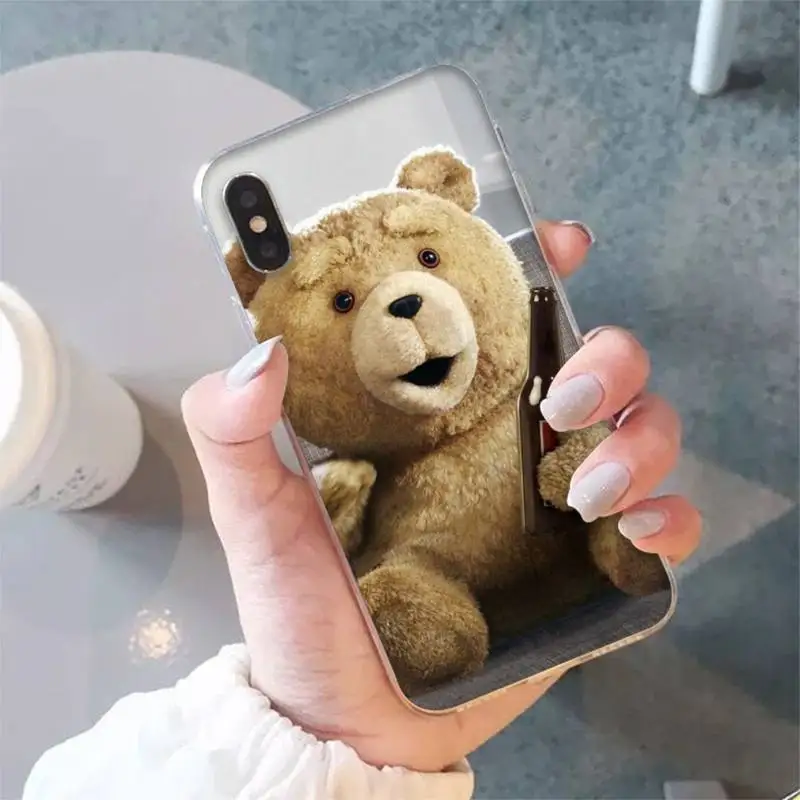 thumbnail image 1 of Funda de teléfono Ted Bear para iphone 13 11 12 pro XS MAX 8 7 6 6S Plus X 5S SE 2020 XR, 1 of 5