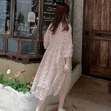 Летняя одежда для беременных женщин, длинные юбки, модные модели, стиль, корейский стиль, свободный крой, платье для беременных