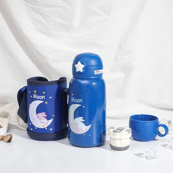 

Children Big Capactiy 304 Star Stainless Steel Travel Bottle Vacuum Cup Vacuum Child Kettle Baby Student Straw Cup