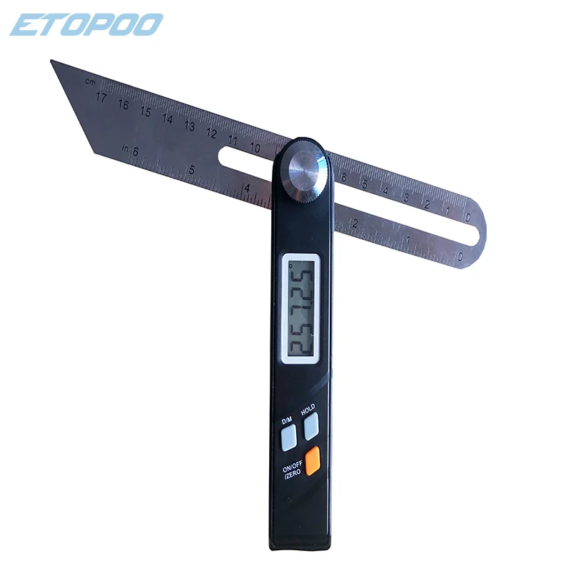 Electronic Level 360 Degree Angle Finder T Bevel Gauge Digital Protractor Inclinometer Ruler Sliding LCD Display Stainless Steel digital angle protractor level gauge angle measuring tool angle protractor digital angle meter digital inclinometer digital level