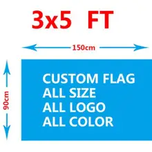 Пользовательский подарок на день рождения 3x5ft флаг баннер с любым именем баннер