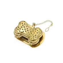 Инфузионное чайное ситечко в форме кости, блокирующий фильтр для специй, многоразовый гаджет