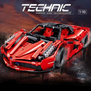 

Technic Series 1580pcs Red Racing Car Building Blocks Speed Champion MOC Sport Cars Creator Vehicle Bricks Toys For Kids Adult