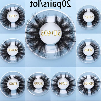 

MIKIWI Custom square box 5D real Mink lashes 20pairs/lot Natural Soft Dramatic Makeup Eyelash Extention resuable popular lashes
