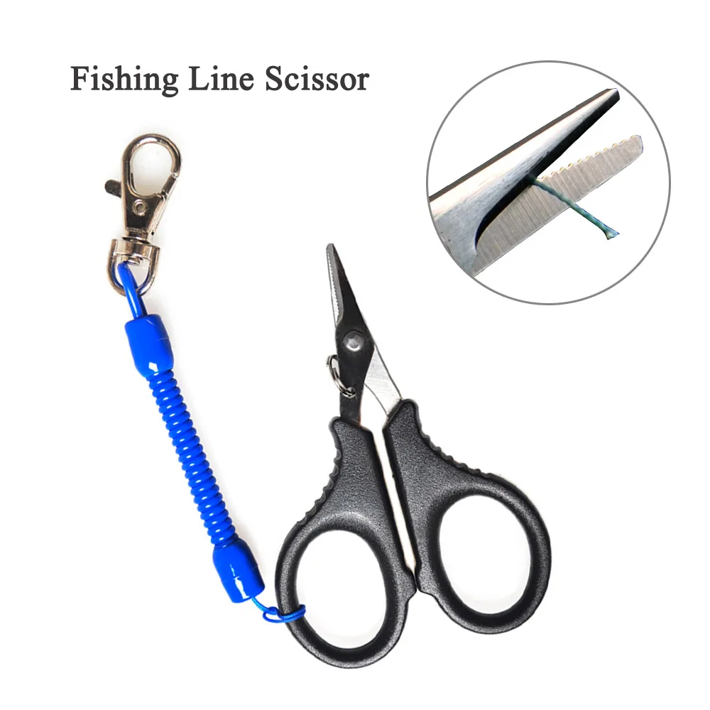 

Small Fishing Scissors Line Cutter Fishing Lures Cutting Stainless Steel Outdoor Quick Knot Tools Hook Remover Tackle