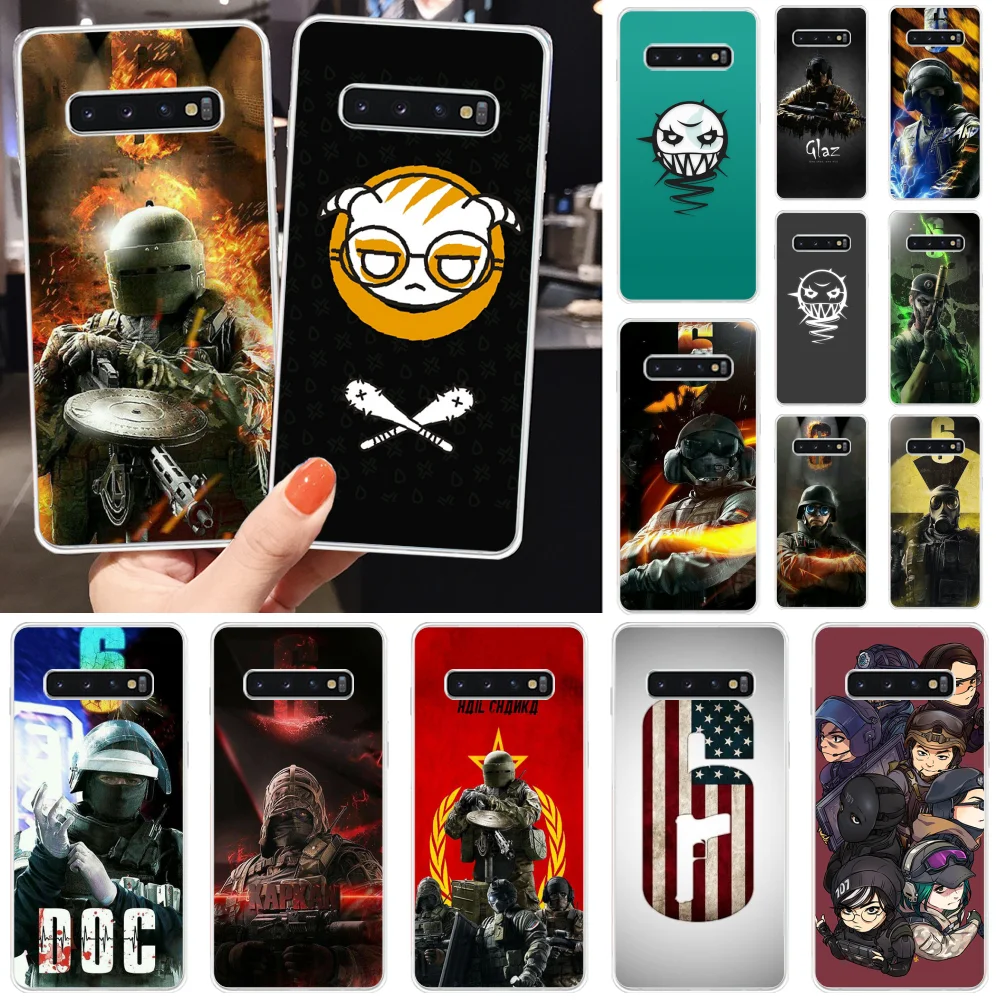 

BaweiTE Tom Clancy Rainbow Six SiegeTPU Soft Rubber Phone Cover for Samsung S10 S10 Plus S9 S9 Plus S8 S8plus S7 S6 Mobile Cases